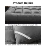 Mattress Topper Bed Pillowtop Mat Pad Protector Cover 4 Size 10CM Extra Thick - Image 4