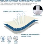 Terry Cotton Fitted Mattress Protector Waterproof Queen Single Double King - Image 6