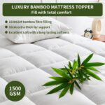 Extra Thick Bamboo Mattress Topper, LINENOVA Bamboo Blend, 1500GSM Super King - Image 10