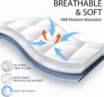 Pillowtop Bed Mattress Topper, Down Alternative, 1000GSM, All Sizes - Image 9
