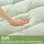Bamboo Mattress Protector, Soft Synthetic Fiber, Twin to California King - Image 4