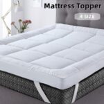 Mattress Topper Bed Pillowtop Mat Pad Protector Cover 4 Size 10CM Extra Thick - Image 2