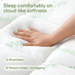 Bamboo Fiber Mattress Protector, 800G Thickened, Cooling Summer Design - Image 3