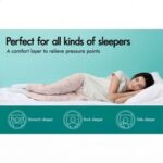 5cm Mattress Topper, Black, Microfibre Pillowtop, 153 x 203cm - Image 6