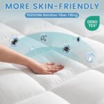 Extra Thick Bamboo Mattress Topper, LINENOVA Bamboo Blend, 1500GSM Super King - Image 6