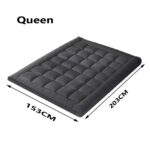 5cm Mattress Topper, Black, Microfibre Pillowtop, 153 x 203cm - Image 4