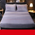 Mattress Toppers AU Coral Fleece Mattress Protector, Thick Warm Bed Cover - Image 2
